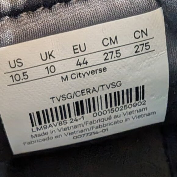 Lululemon Cityverse Sneakers Dark Grey Men Size 10.5 - Picture 2 of 10